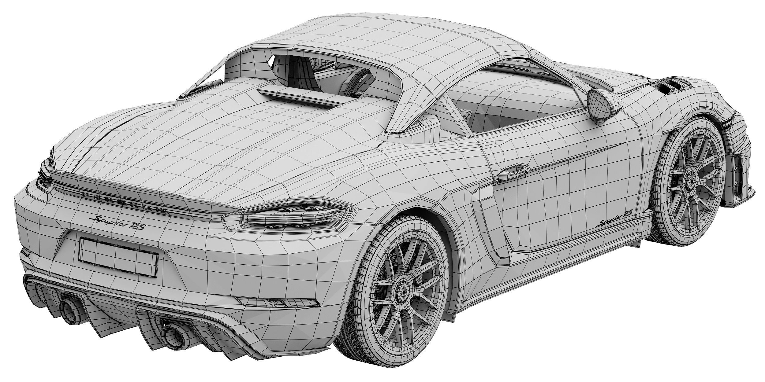 Porsche 718 Spyder RS 2024 3D model_26