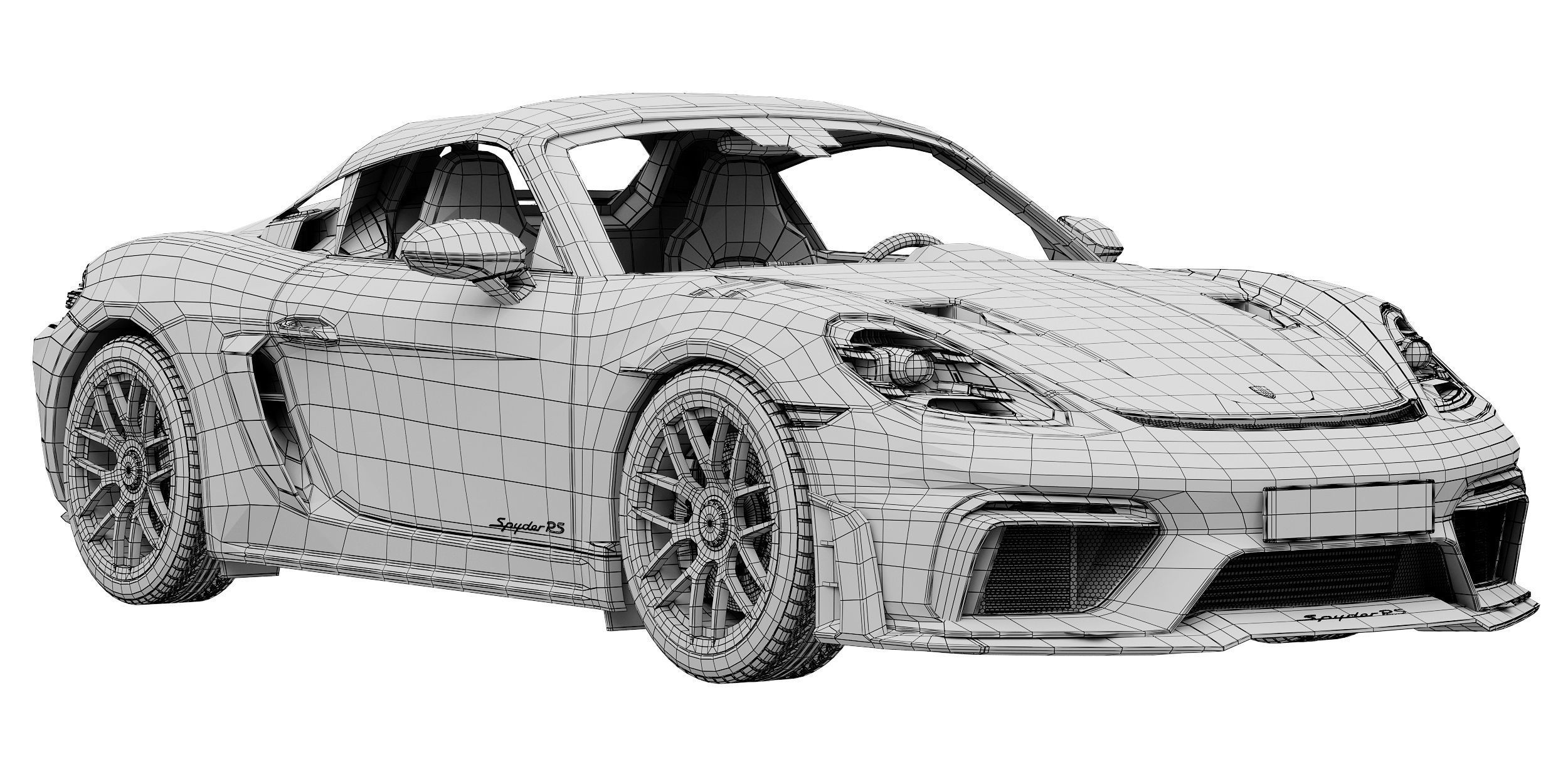 Porsche 718 Spyder RS 2024 3D model_23