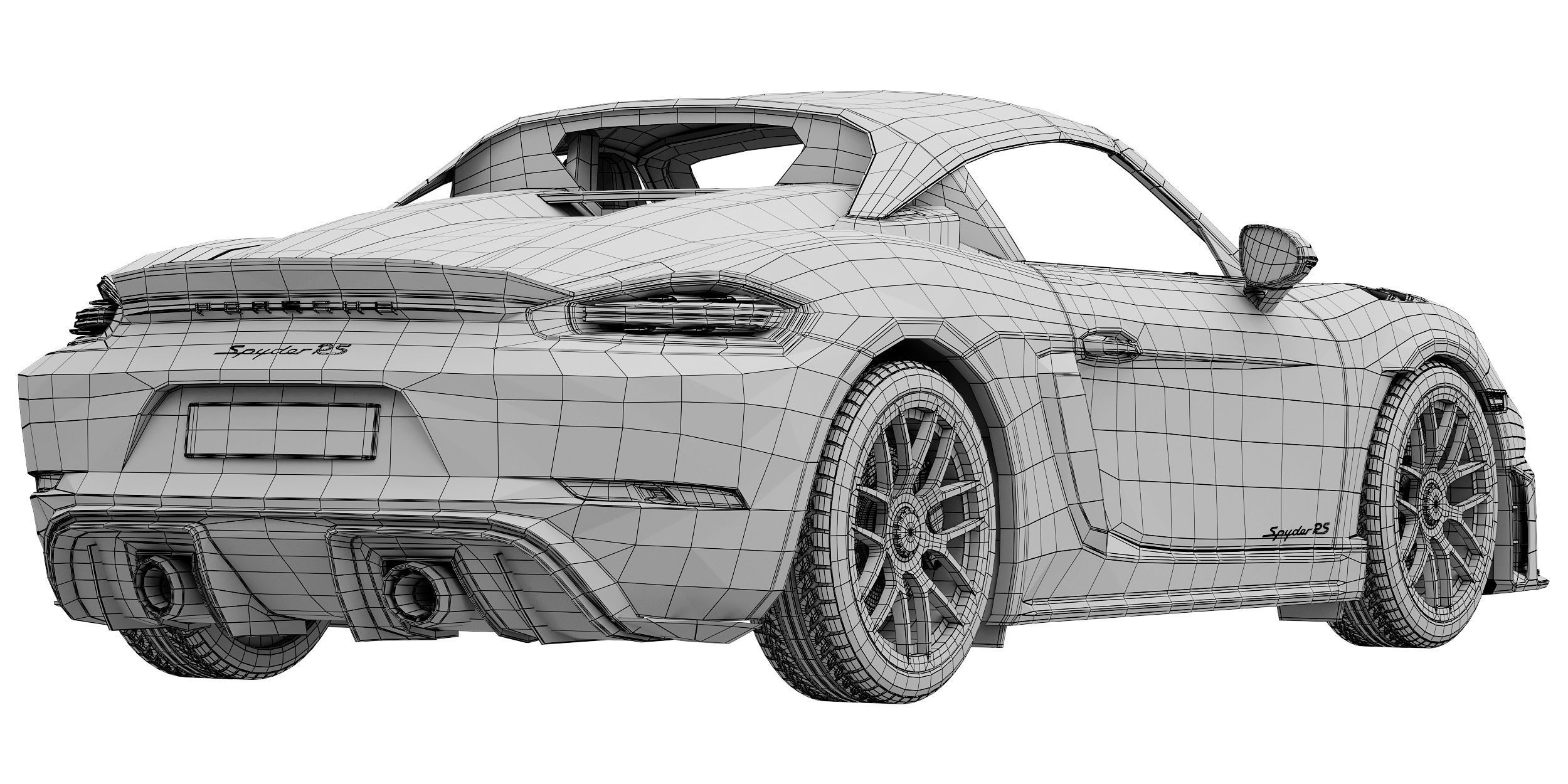 Porsche 718 Spyder RS 2024 3D model_25