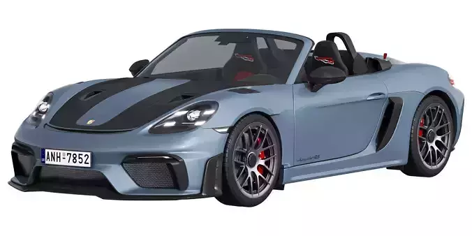 Porsche 718 Spyder RS 2024 3D model Porsche 718 Spyder RS 2024 3D model