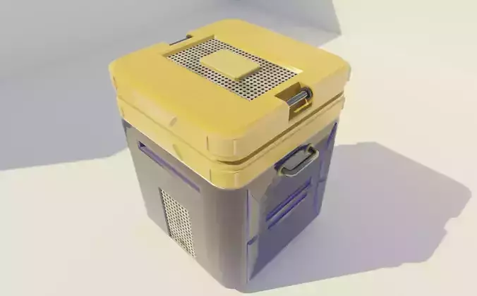 Sci-fi Supply Crate Low-poly 3D model