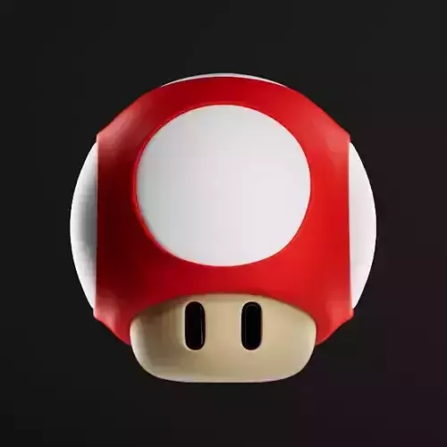 Super Mario Mushroom 1up 3D model