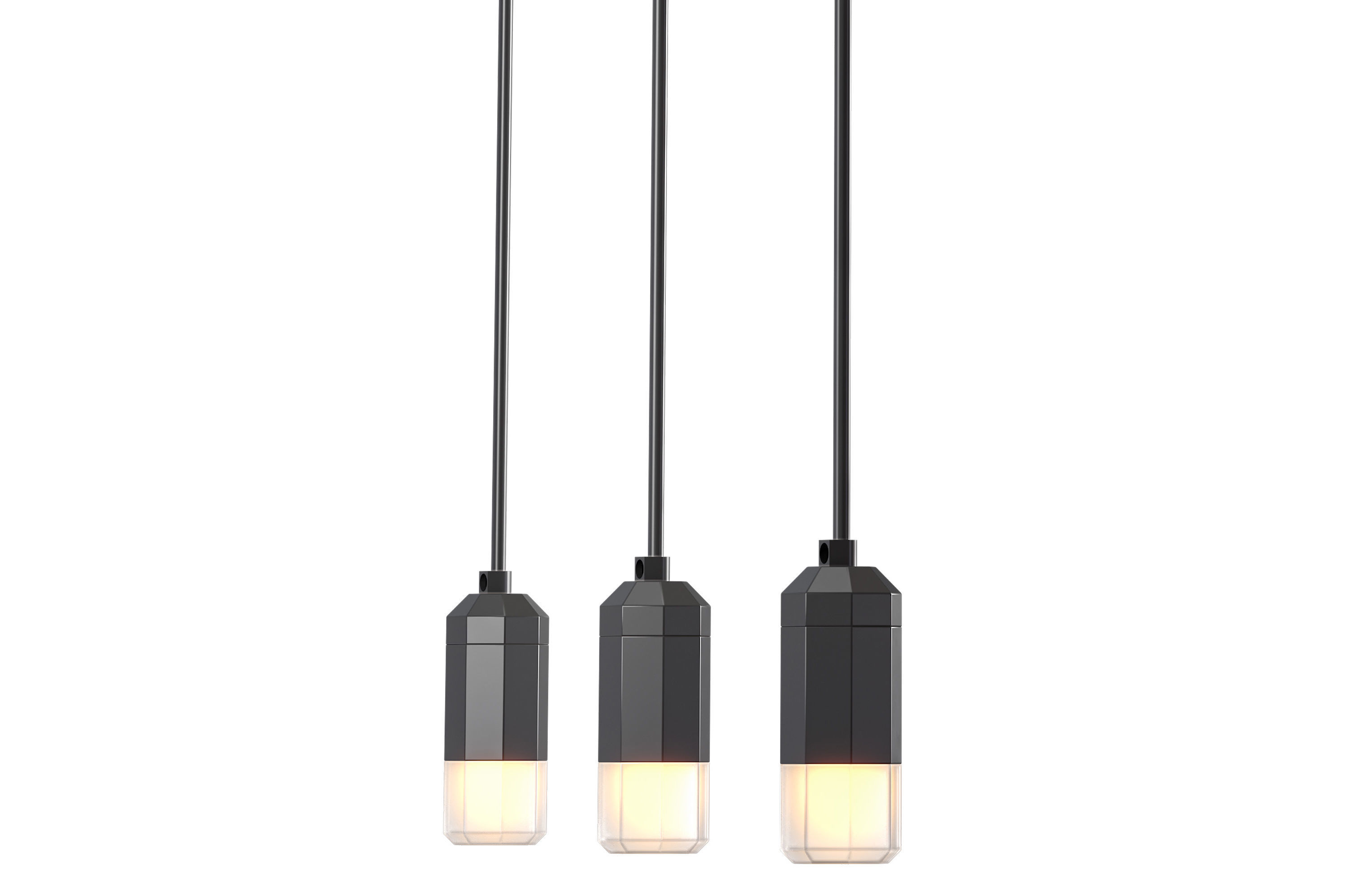 Wireflow free-form pendant light 3D model_1
