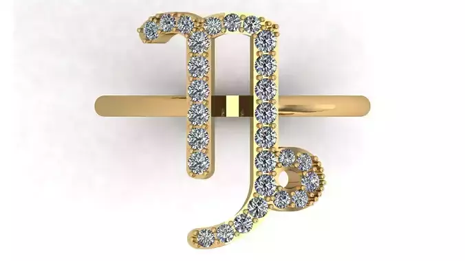 ZODIAC CAPRICOPN RING 3D print model