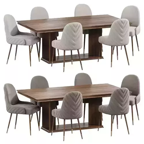 Marta dining table by atmacha 3D model