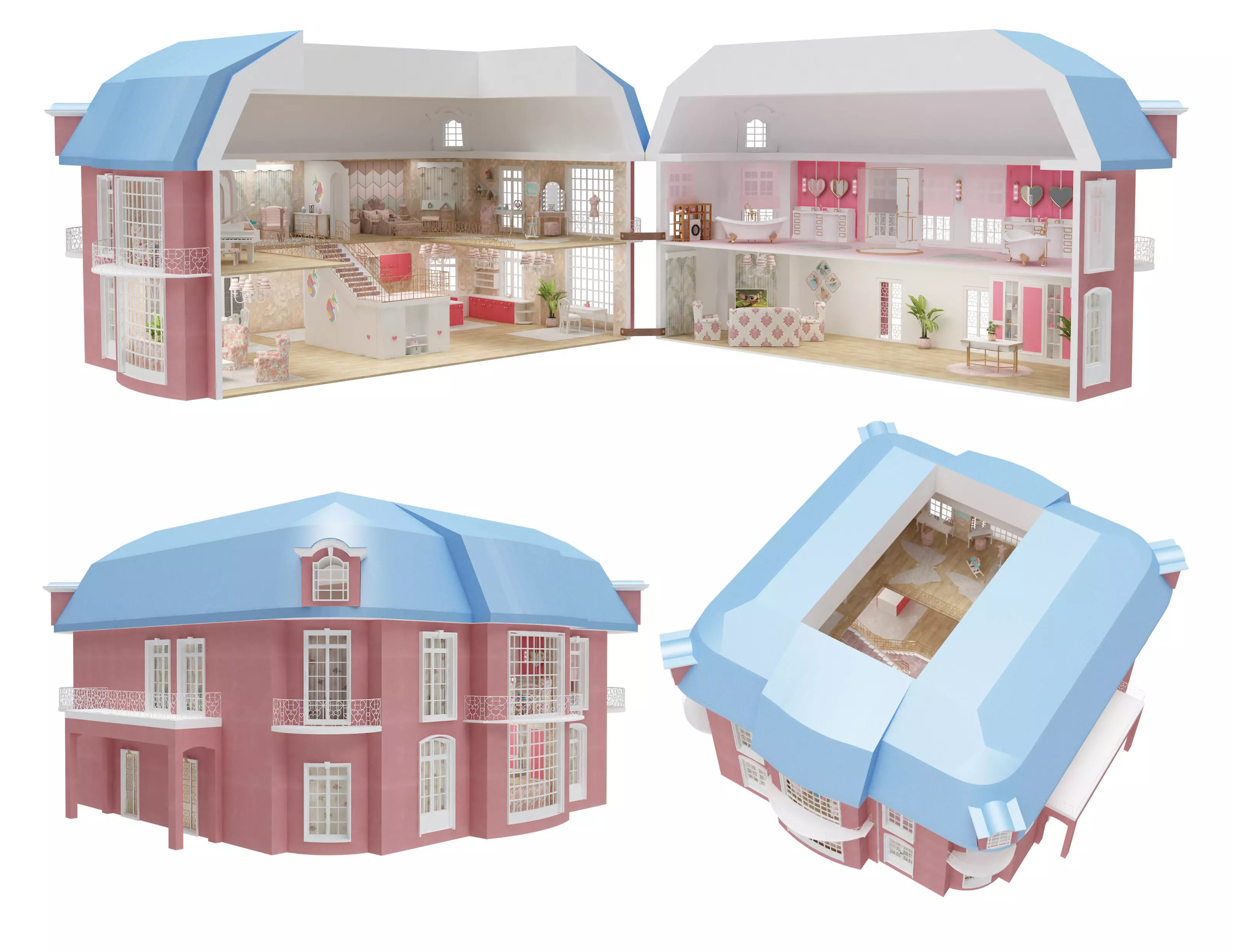 Mansion Dollhose 3D model