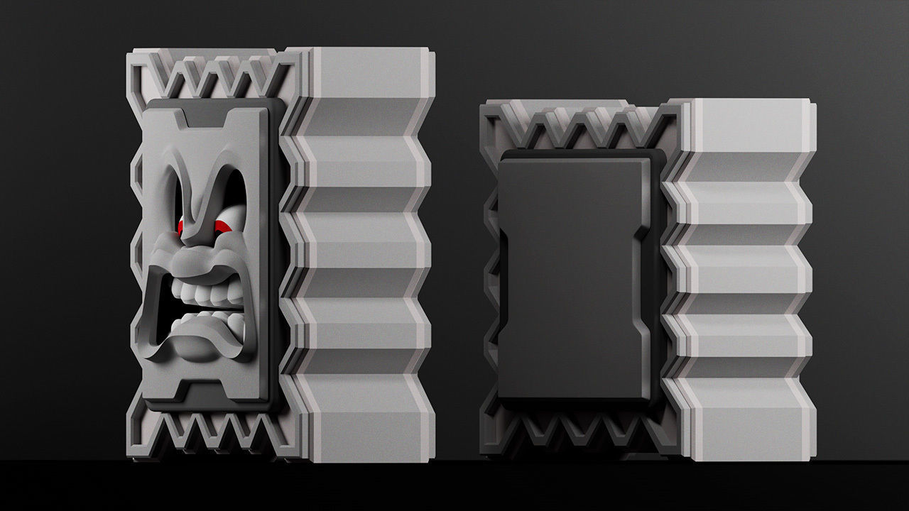 Super Mario Thwomp 3D model_1