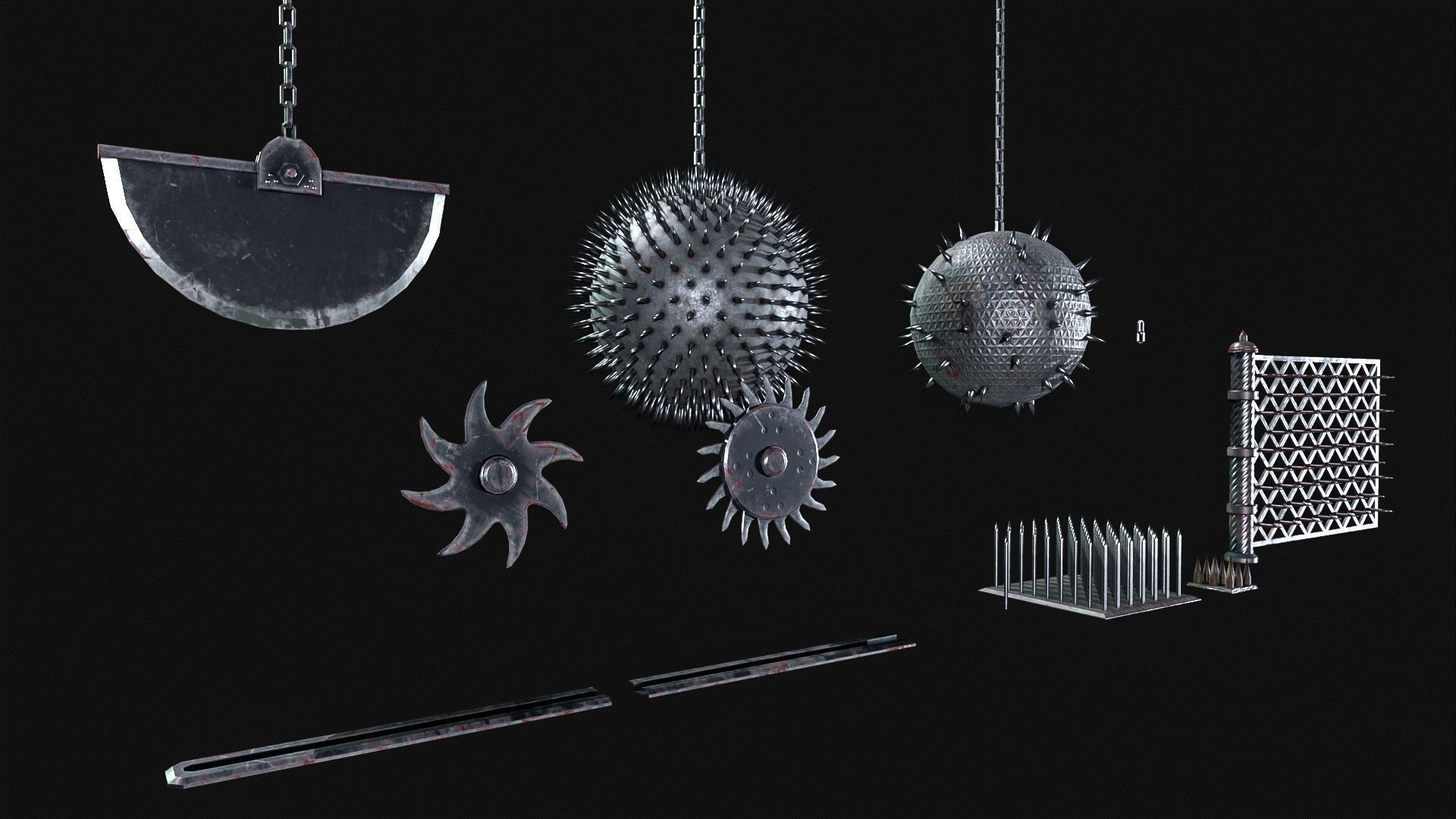 Medieval   Trap Pack  Low-poly 3D model_6