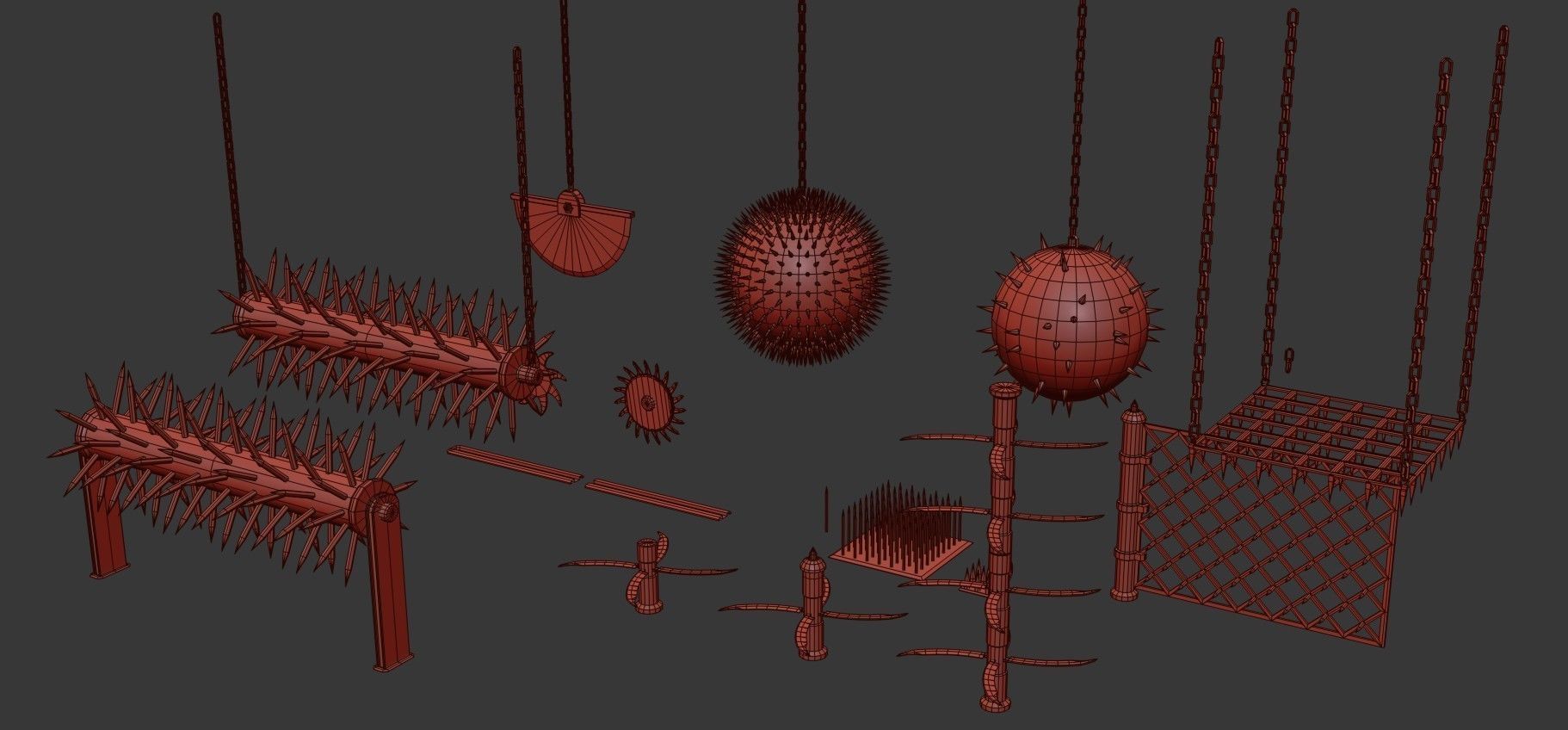 Medieval   Trap Pack  Low-poly 3D model_35