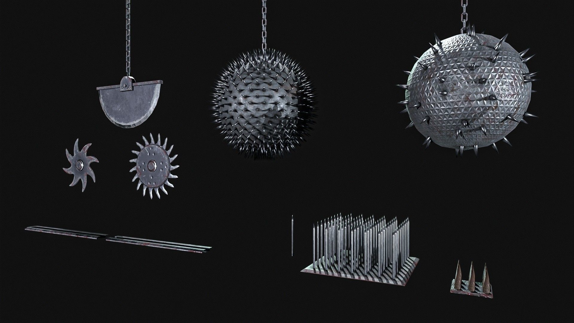 Medieval   Trap Pack  Low-poly 3D model_13