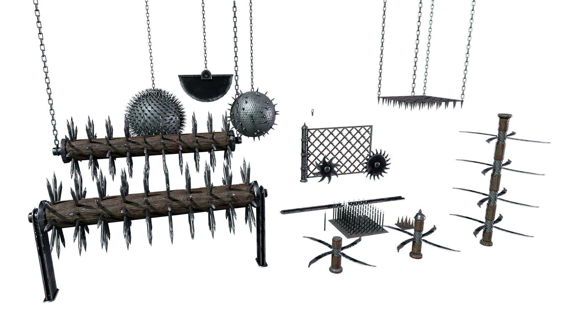 Medieval   Trap Pack  Low-poly 3D model_11