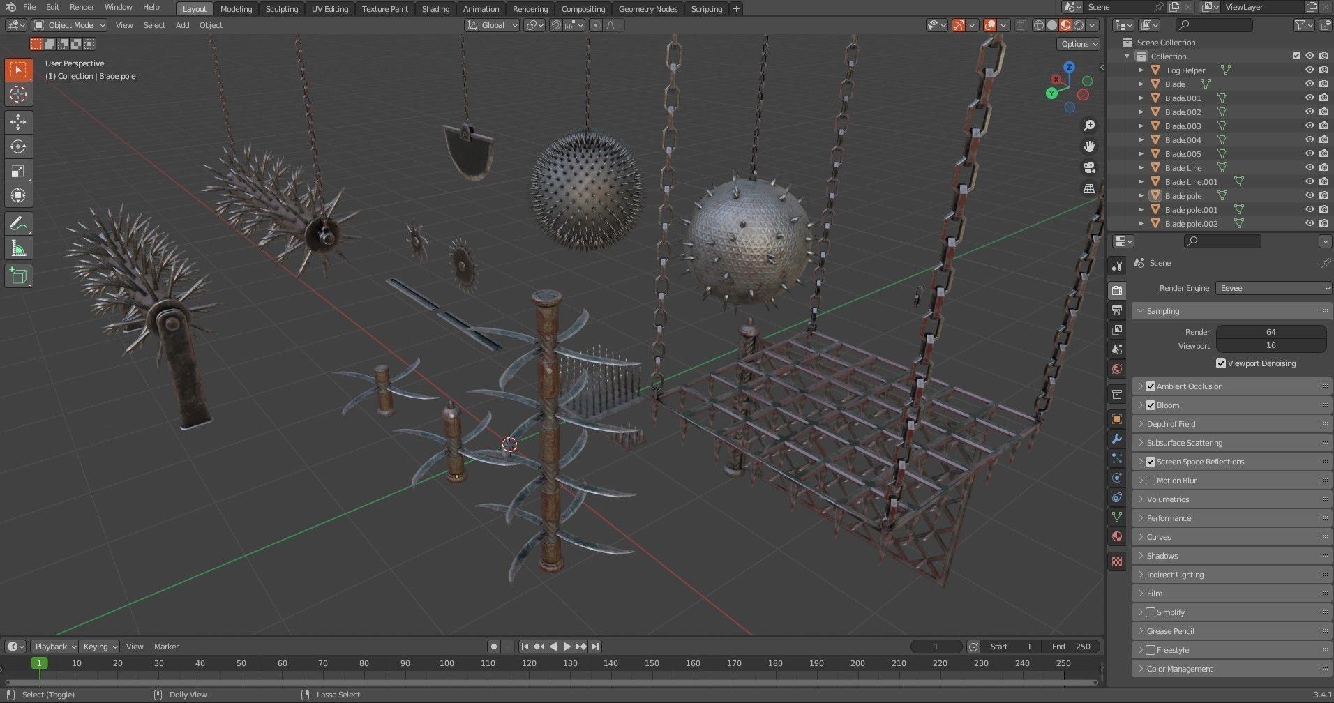 Medieval   Trap Pack  Low-poly 3D model_34
