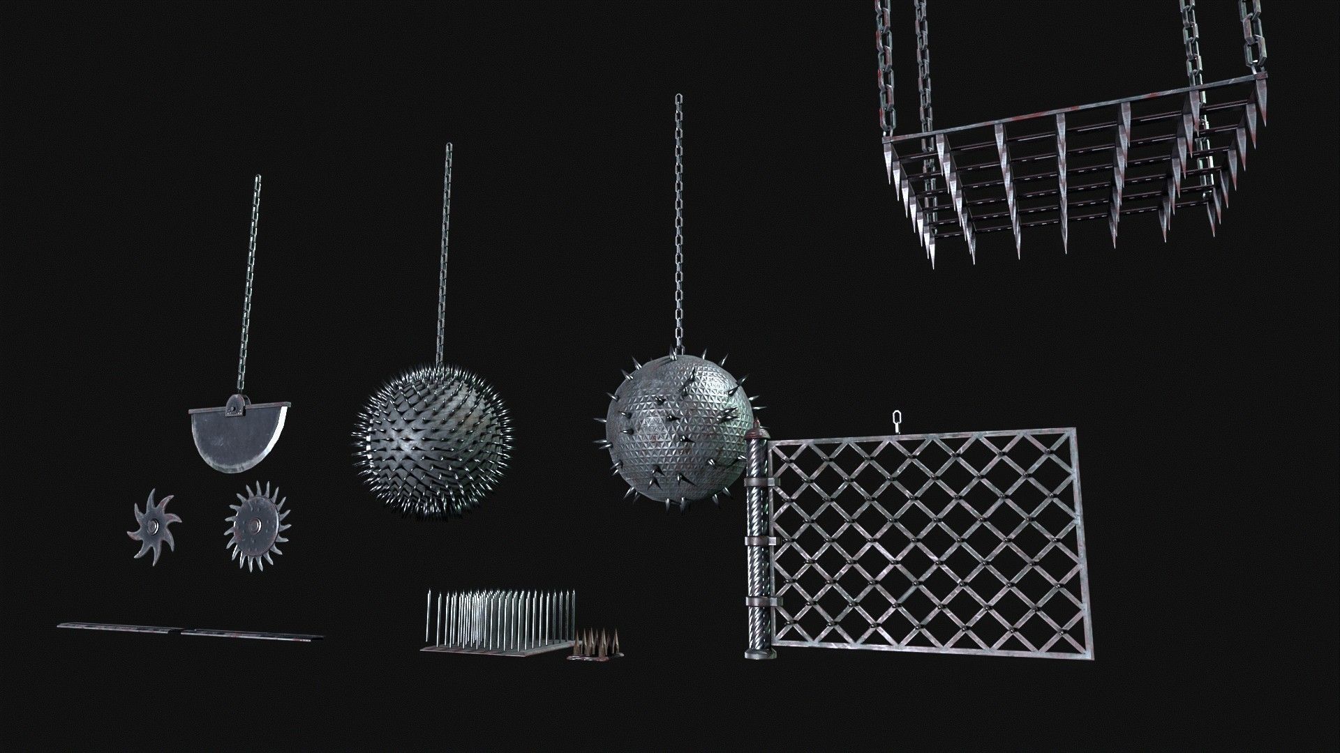 Medieval   Trap Pack  Low-poly 3D model_7