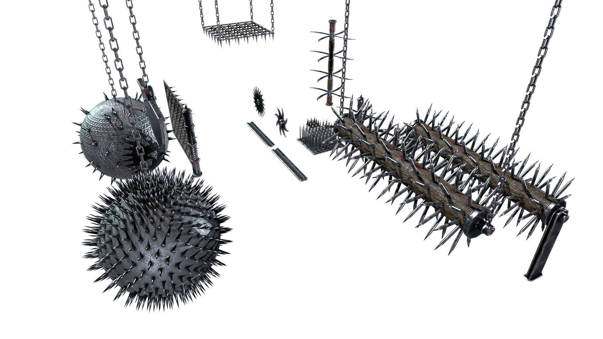 Medieval   Trap Pack  Low-poly 3D model_4