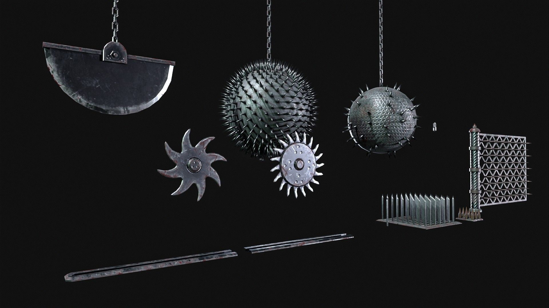 Medieval   Trap Pack  Low-poly 3D model_24