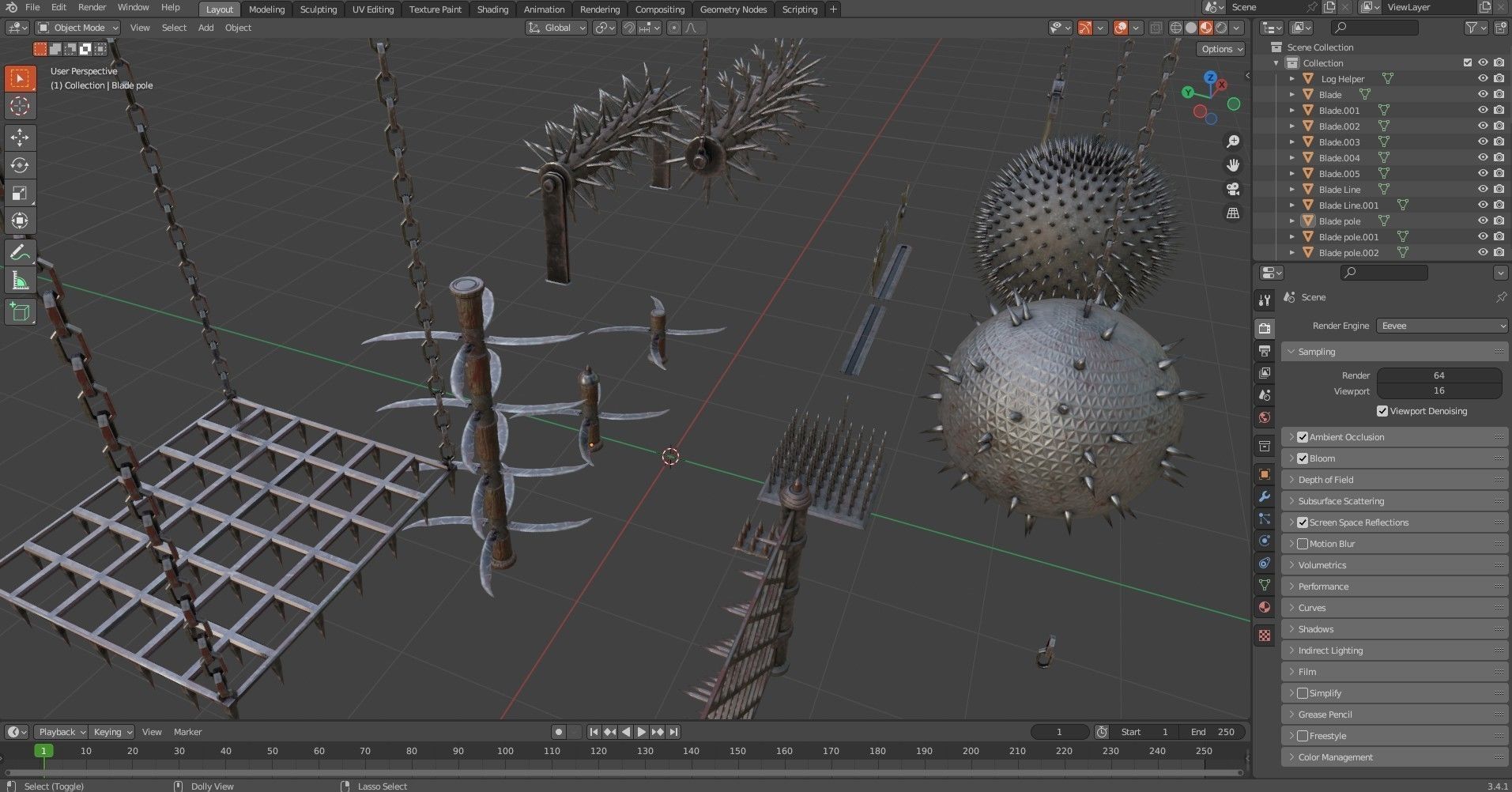 Medieval   Trap Pack  Low-poly 3D model_32