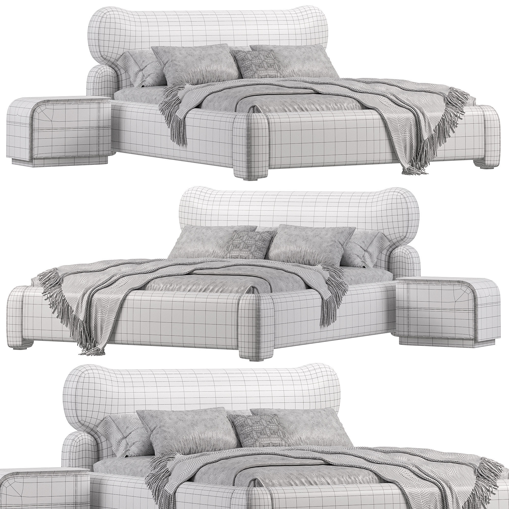 OSMUND BED BY NOHO COLLECTION 3D model_2