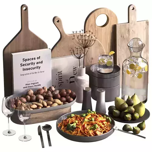 kitchen accessories 10 3D model