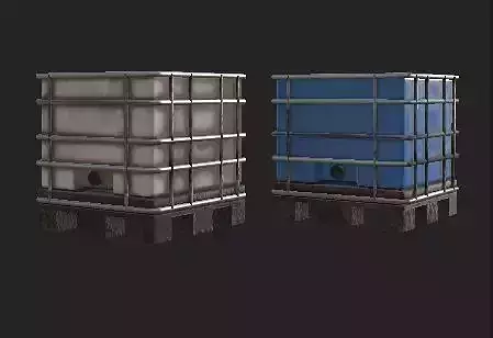 water tank Low-poly 3D model