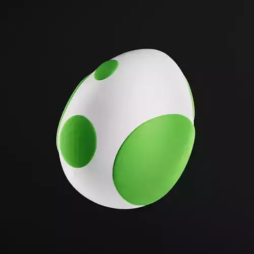 Super Mario Yoshi Egg 3D model