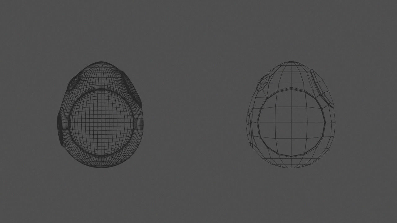 Super Mario Yoshi Egg 3D model_2