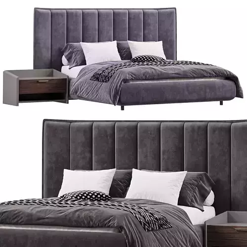 Nil Modern Bed By Akyuz Mobilya Collection