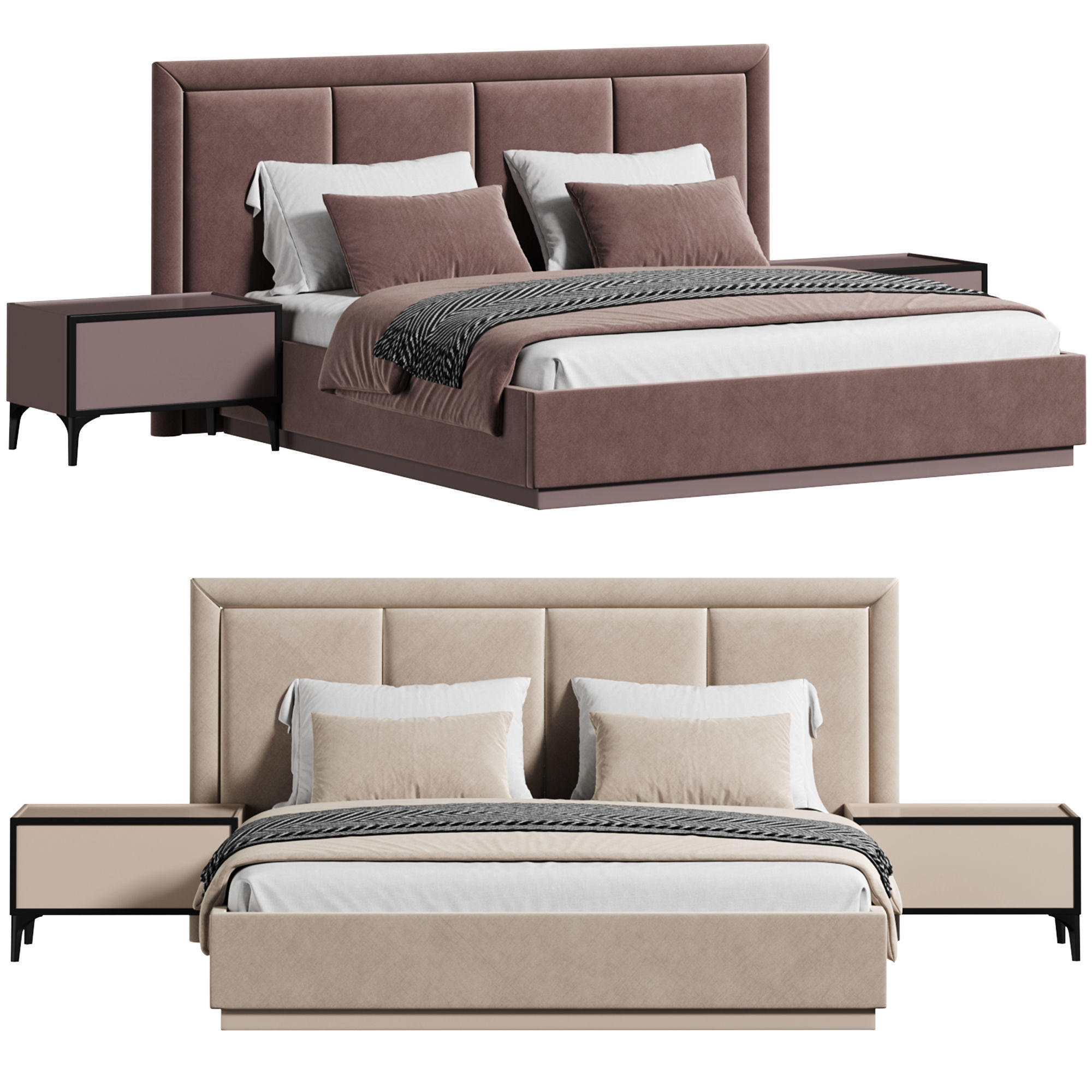 Varnsa Bed by Akyuzmobilya 3D model_1