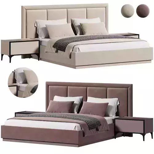 Varnsa Bed by Akyuzmobilya 3D model