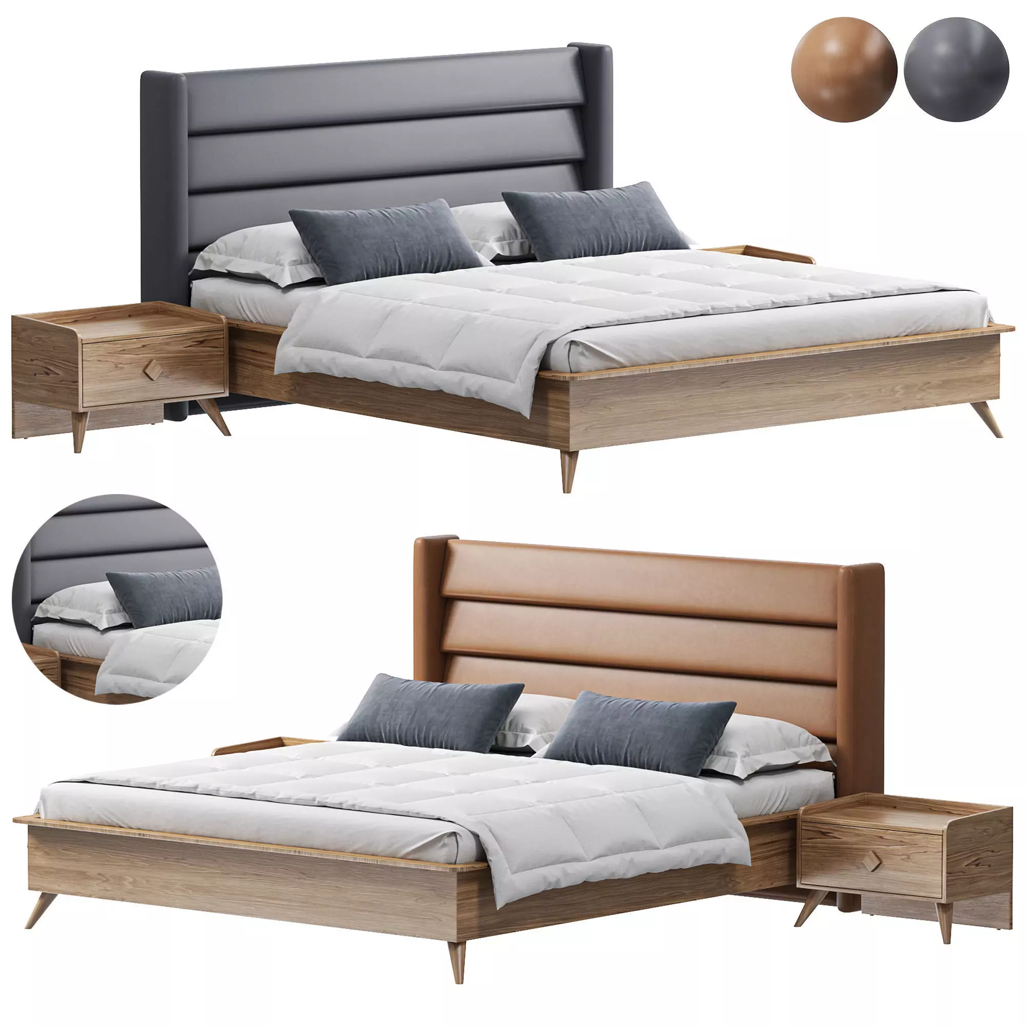 Lucas Bed By Akyuzmobilya 3D model