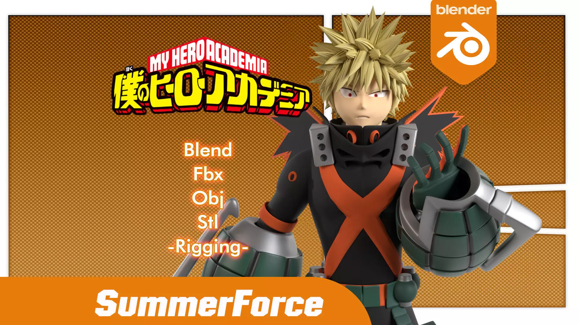 Katsuki Bakugo - My Hero Academia 3D model