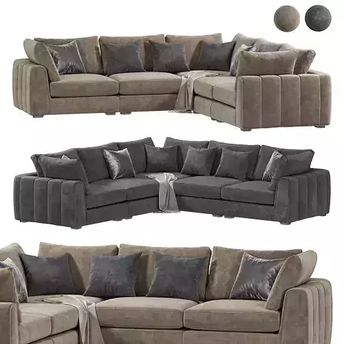 Lucerne Espresso Mix Sofa by Sofology