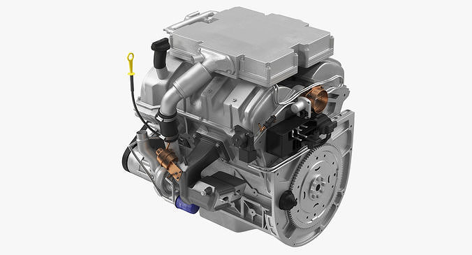 V6 Car Engine 3D model