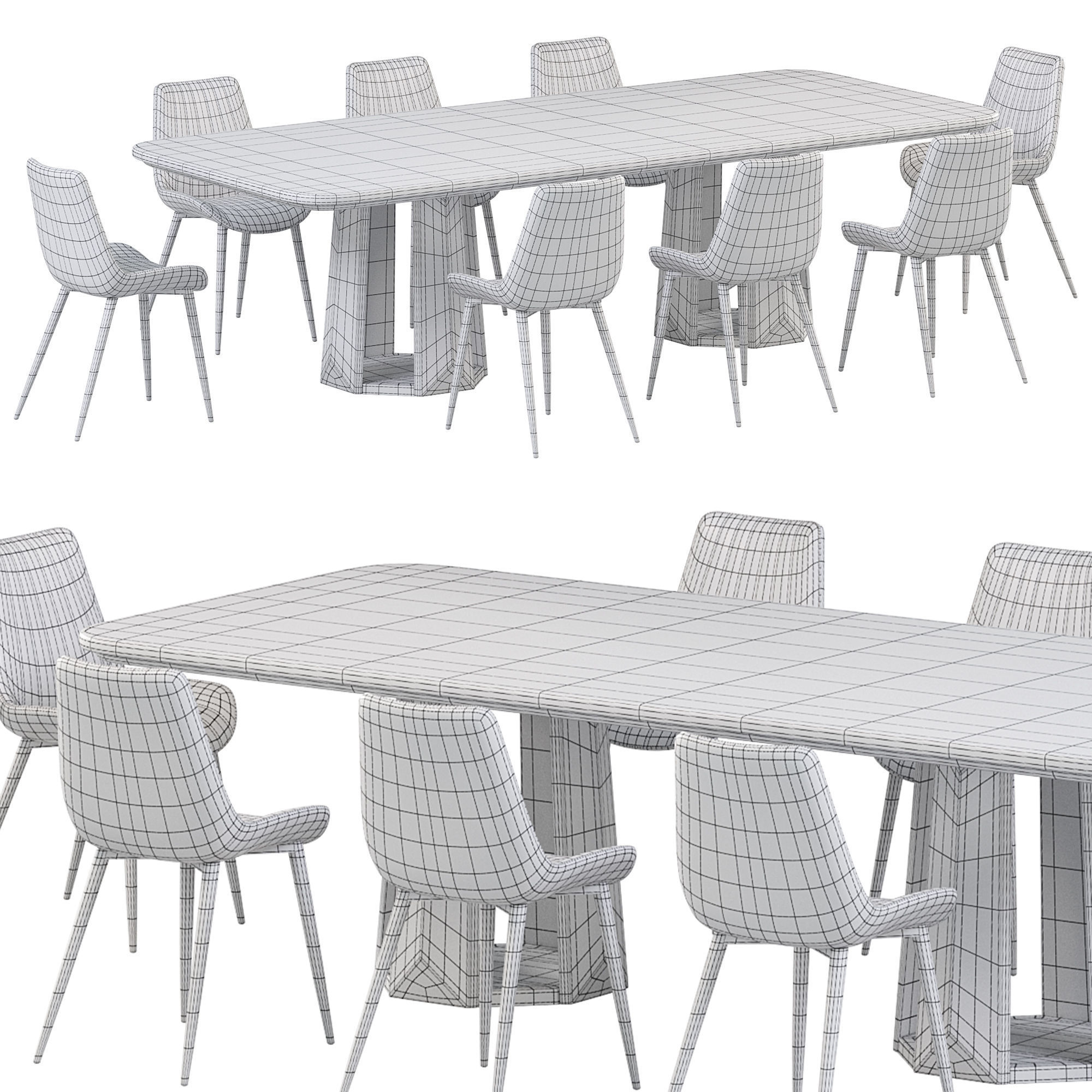 Kandinsky Dining Table 3D model_2