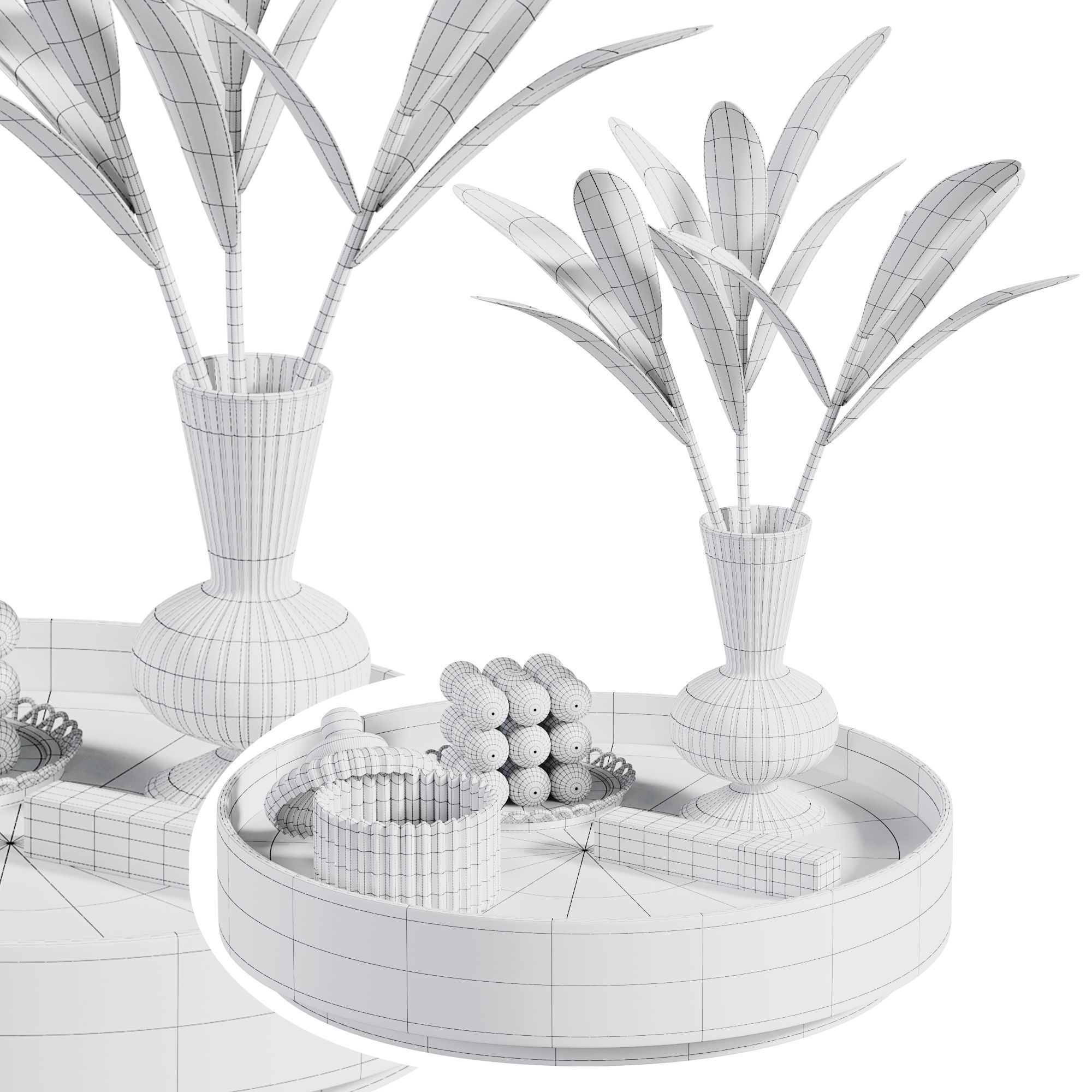 Decorativni set 3D model_2