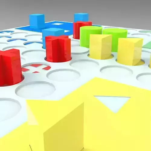 Ludo board game 3D print model