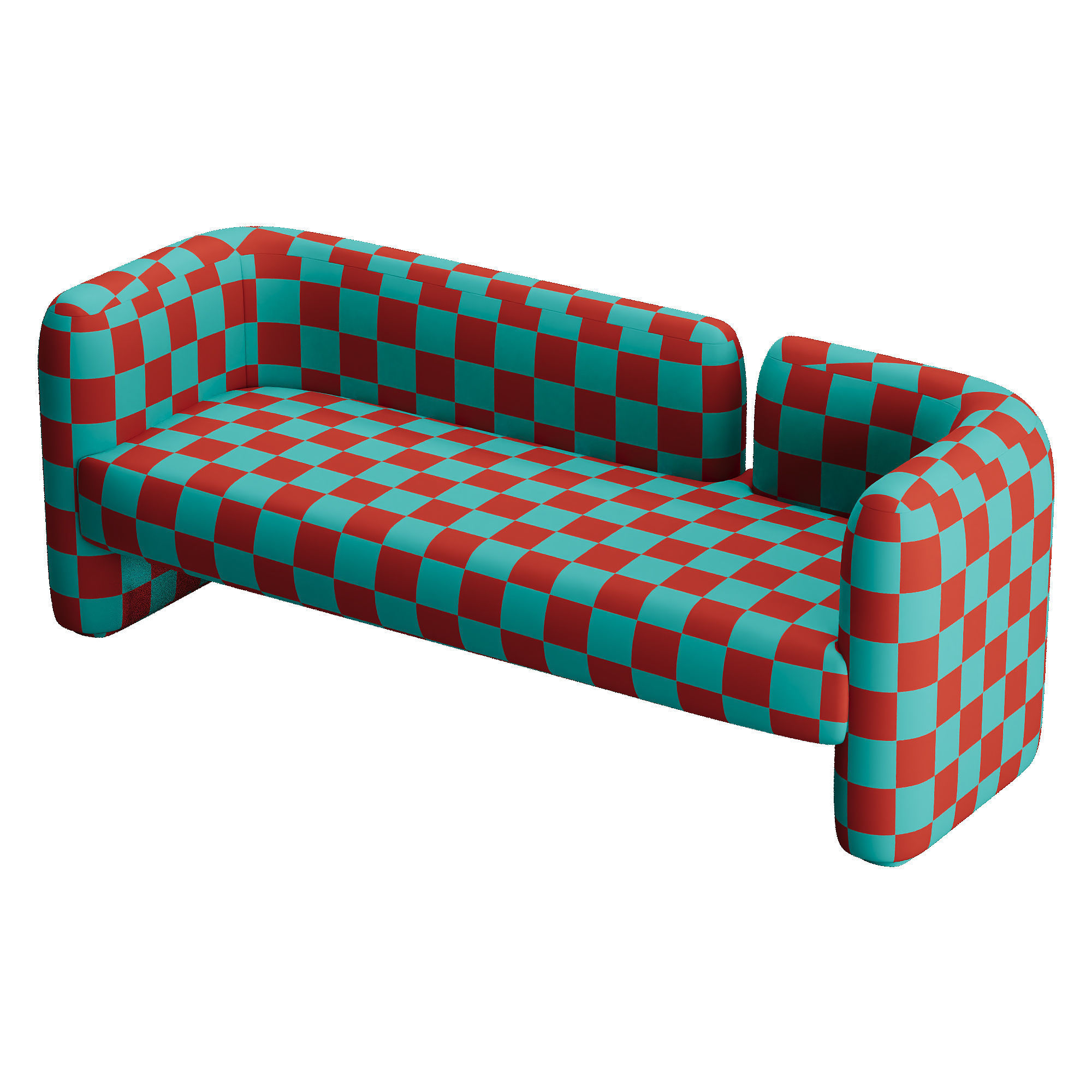 Candelaria Contemporary Sofa by AD HOC Low-poly 3D model_3