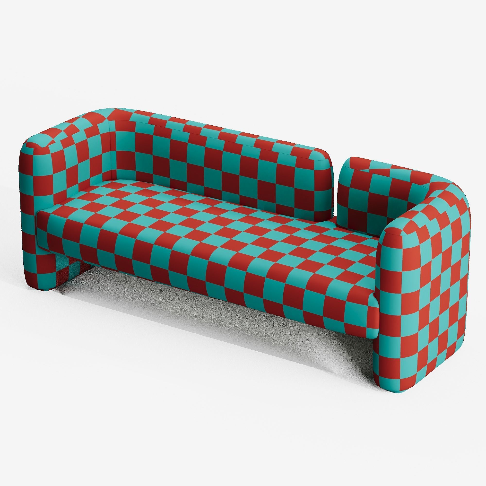 Candelaria Contemporary Sofa by AD HOC Low-poly 3D model_2