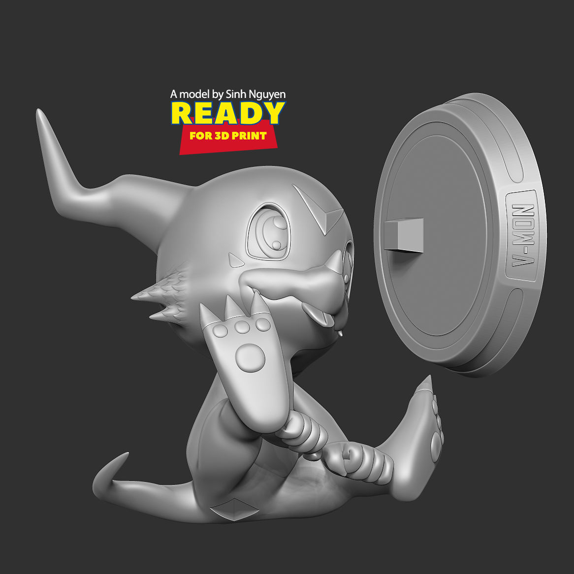 Veemon - Digimon Adventure 3D print model_2