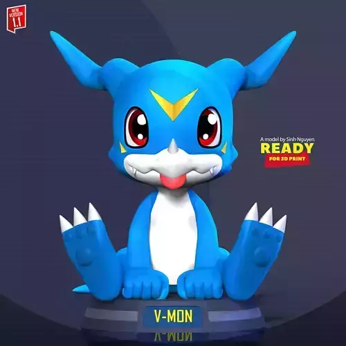 Veemon - Digimon Adventure 3D print model