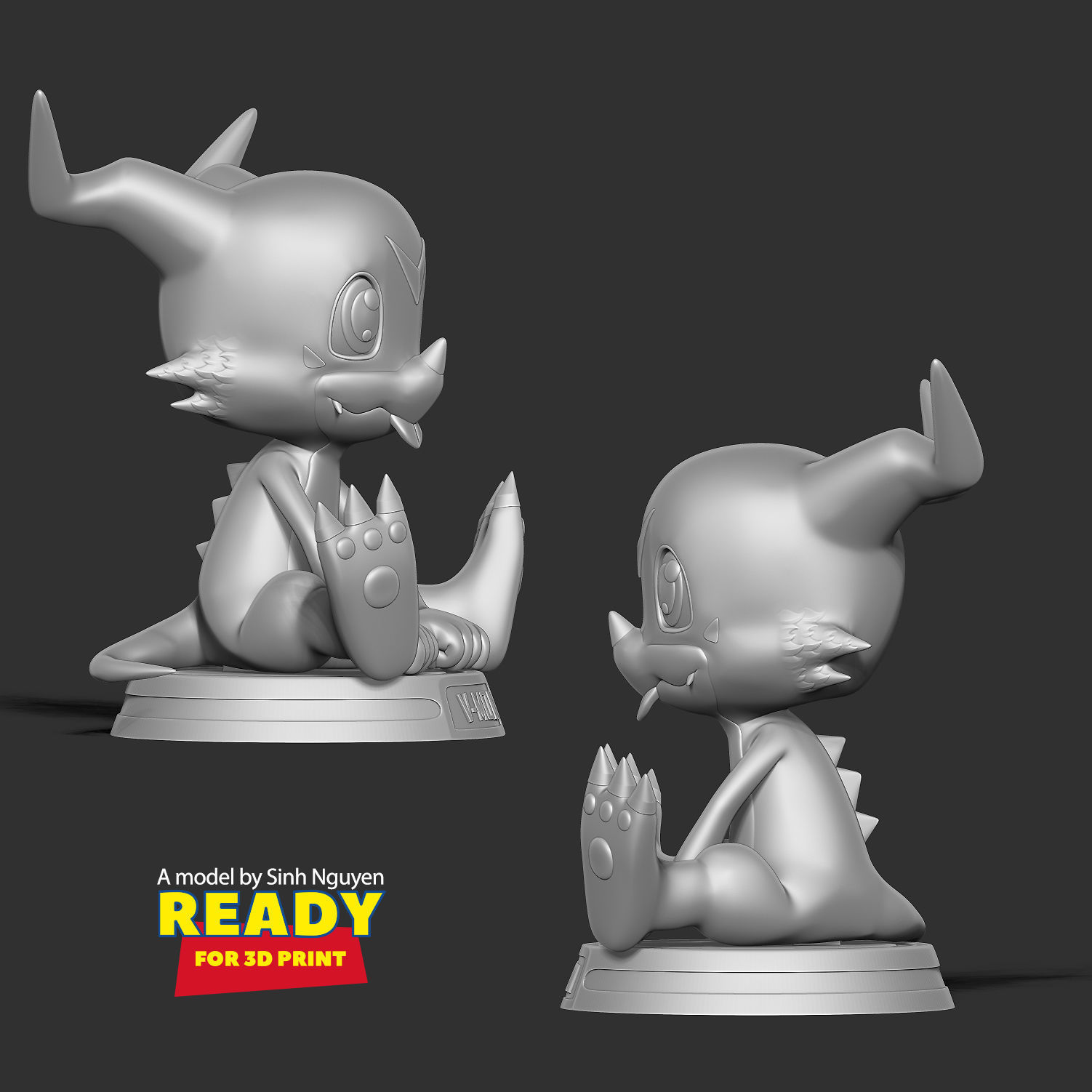 Veemon - Digimon Adventure 3D print model_4