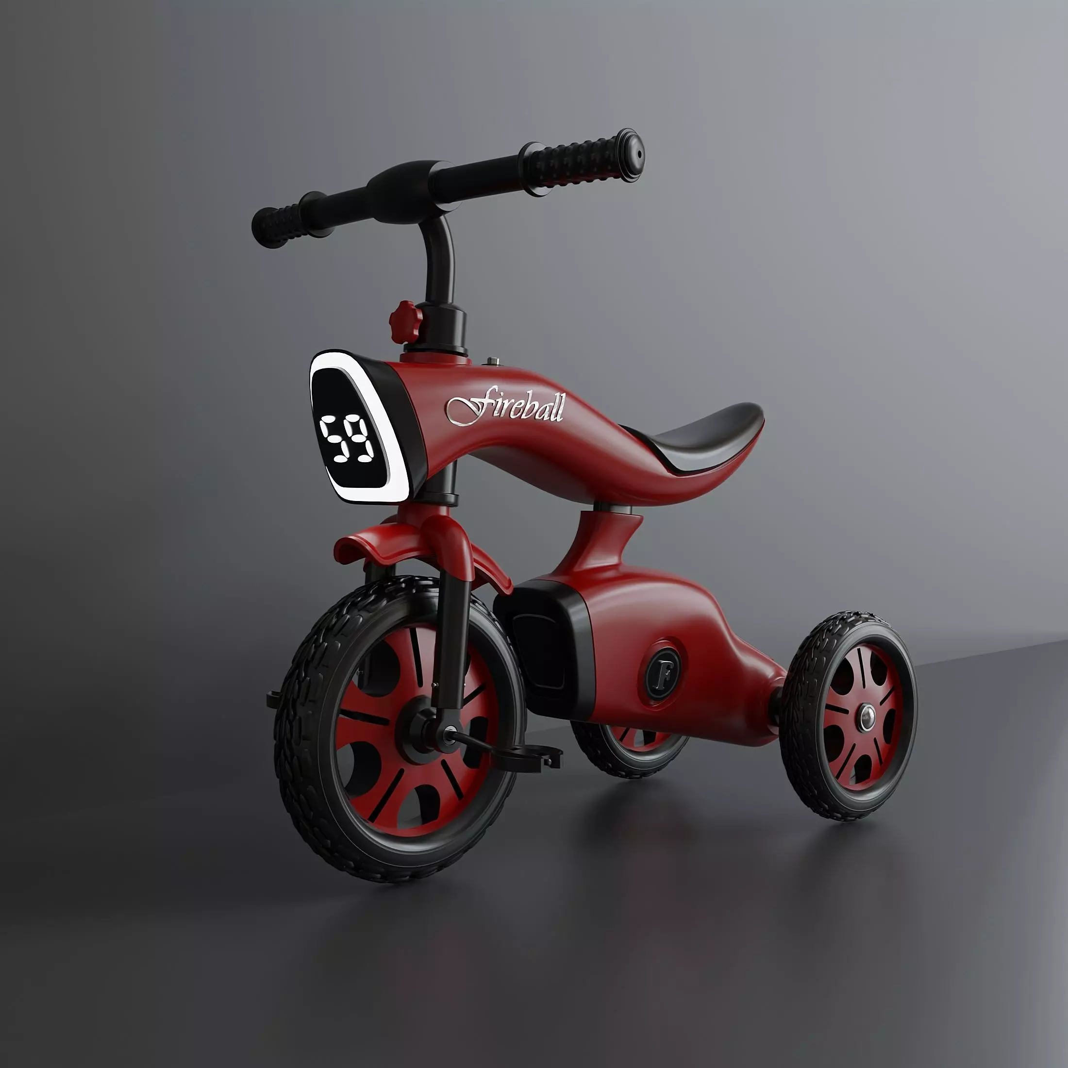 Childrens plastic tricycle 1 3D model_0