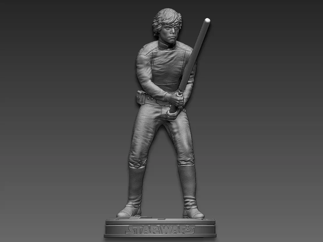 star wars Luke Skywalker 3D print model