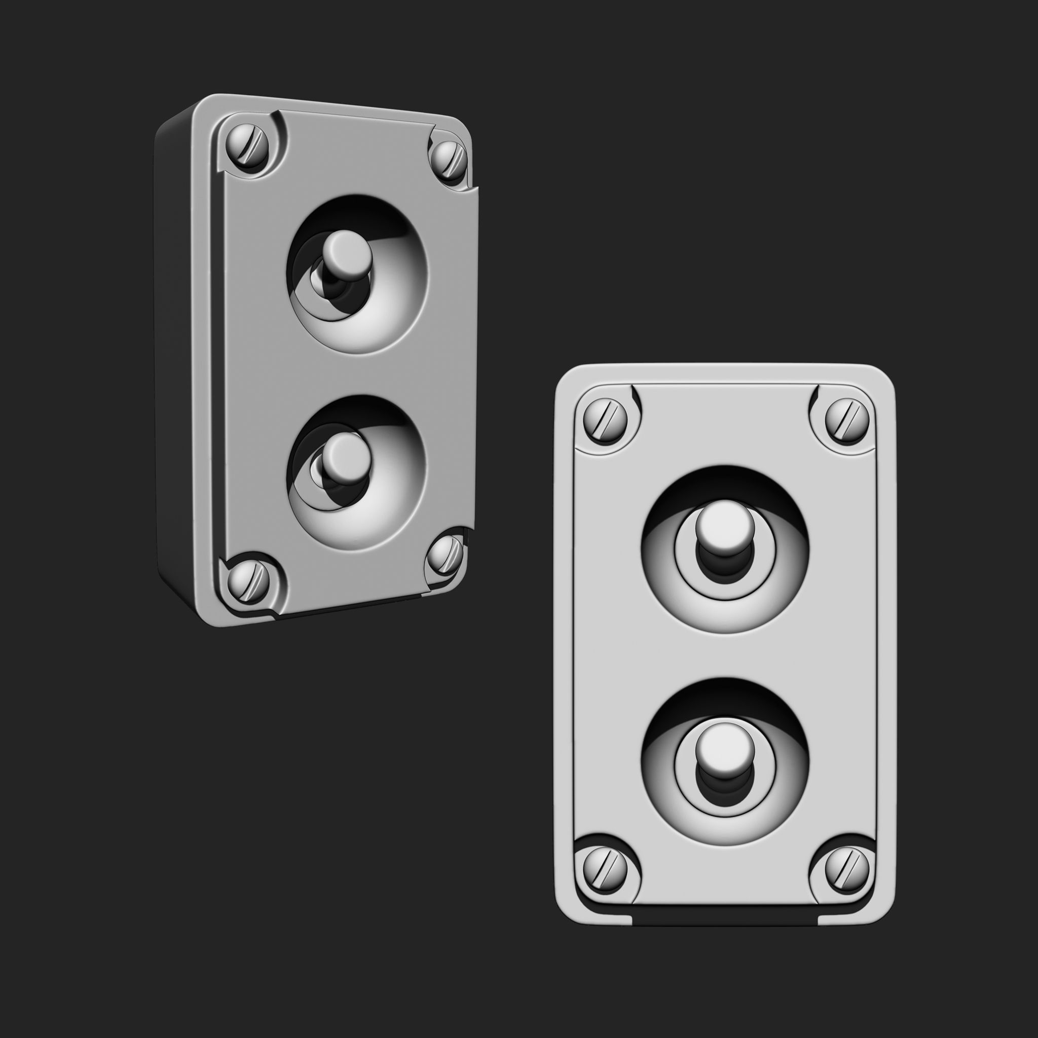 Switches IMM Brush Pack 15 in One 3D model_16