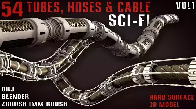 54 Sci-Fi Tubes- Hoses - Cables - vol1