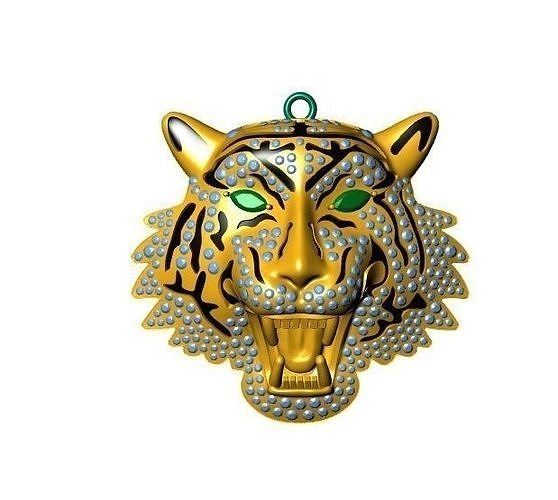 Tiger pendant  3D print model