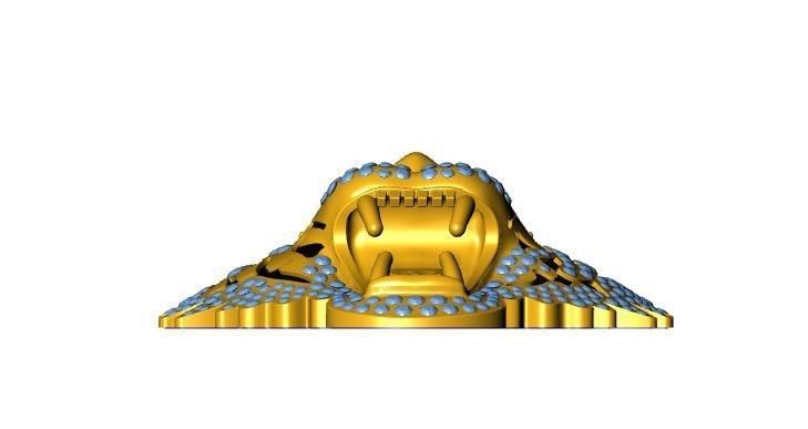 Tiger pendant  3D print model_1