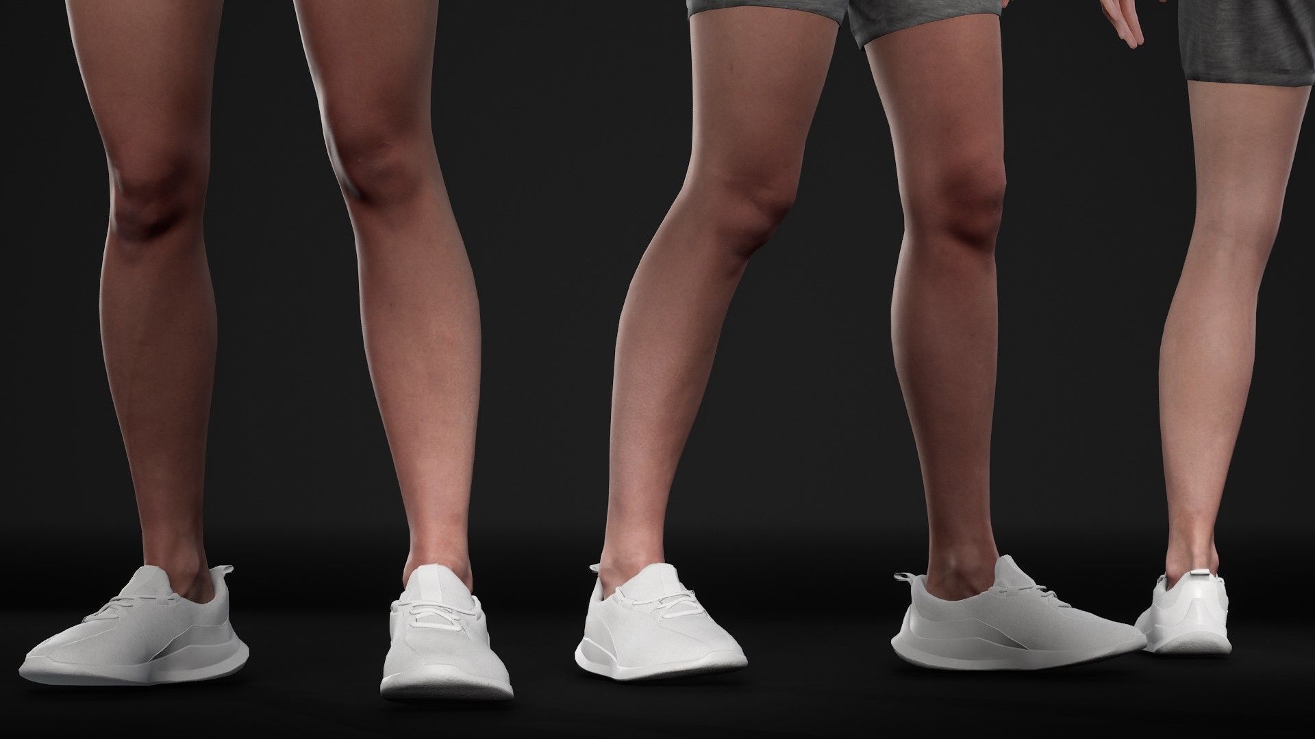 Woman Sport Outfit - Modular - Rigged Low-poly 3D model_23