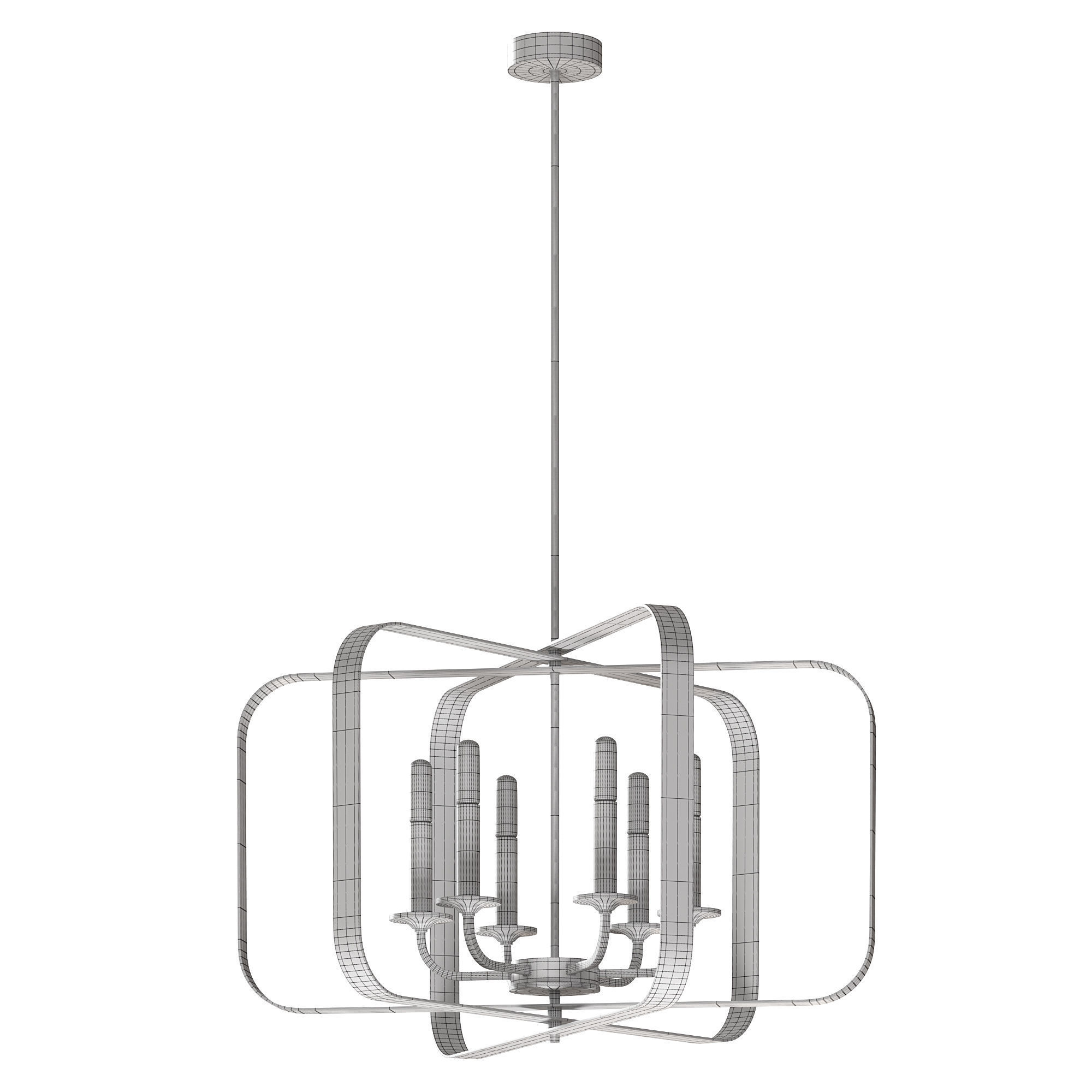 Aureum Wide Pendant By Minka Lavery 3D model_2