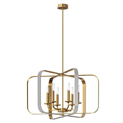 Aureum Wide Pendant By Minka Lavery 3D model