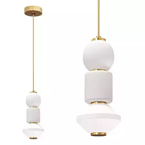 Dango Mixed Glass Pendant By Matteo Lighting